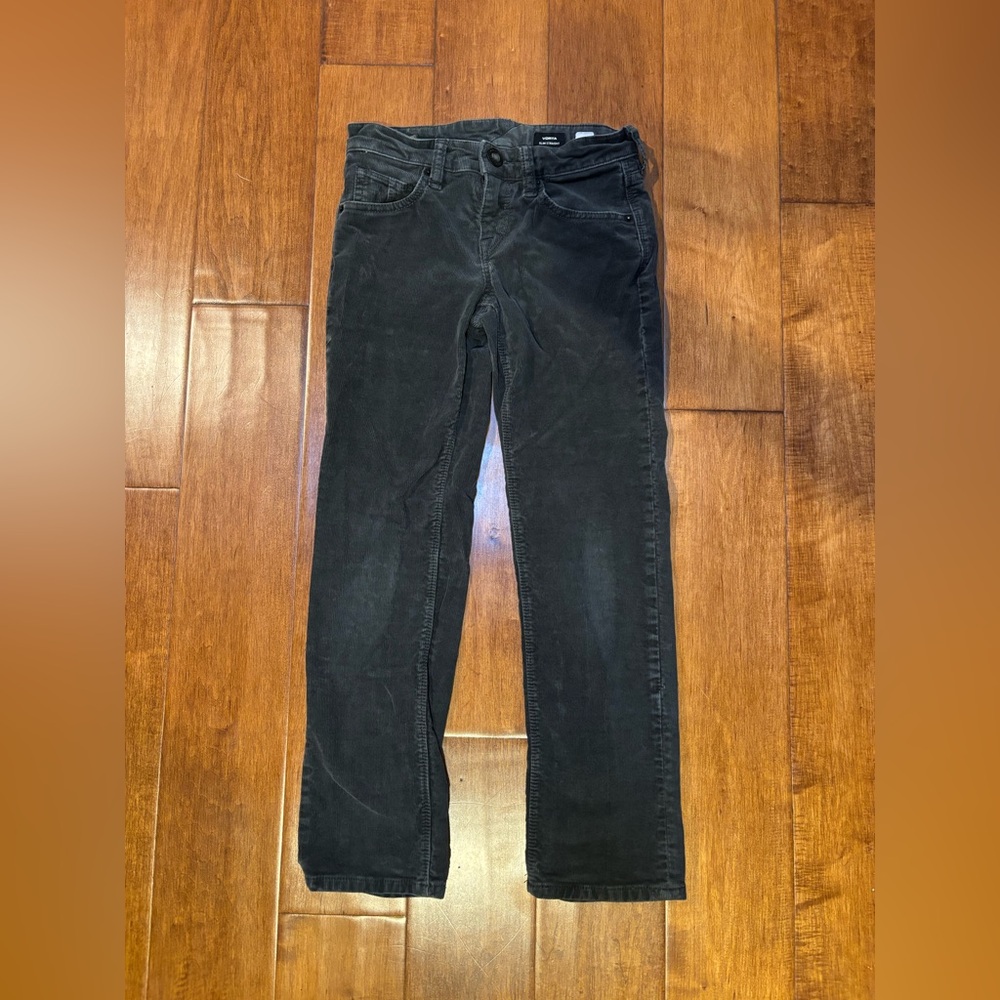 Volcom vorta slim straight navy corduroy size 24 10 years